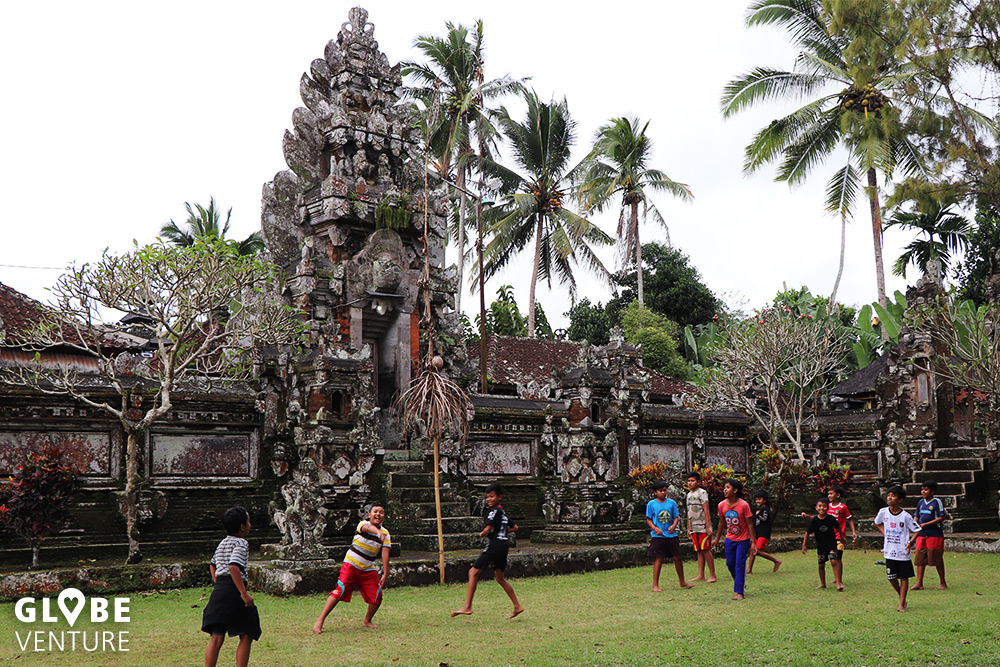 Bali Tempel Fußball